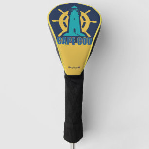Funda Para Palo De Golf Nombre personalizado / Texto Cape Cod Massachusett