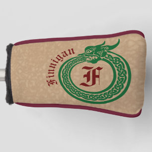 Funda Para Palo De Golf Nombre personalizado y estilo monograma celta urob