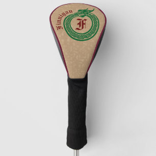 Funda Para Palo De Golf Nombre personalizado y estilo monograma celta urob