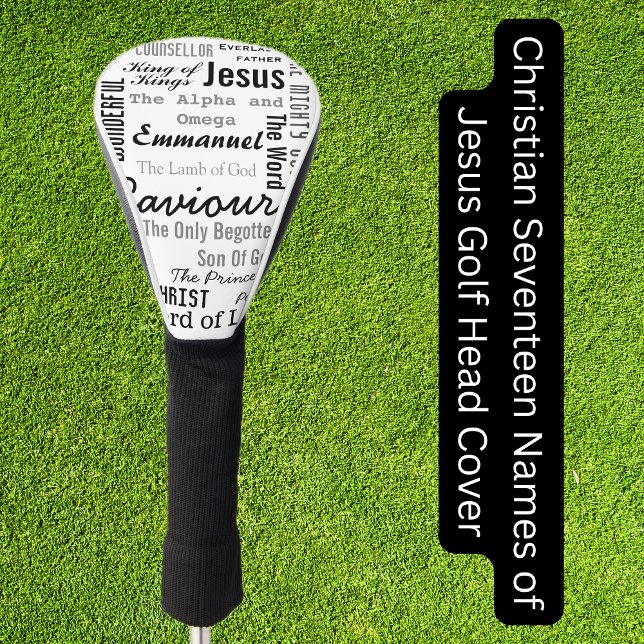 Funda Para Palo De Golf Nombres cristianos de Jesús (Christian Seventeen Names of Jesus Golf Head Cover)