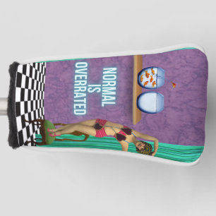 Funda Para Palo De Golf Normal está sobrevalorado Funky y Arte Divertido A