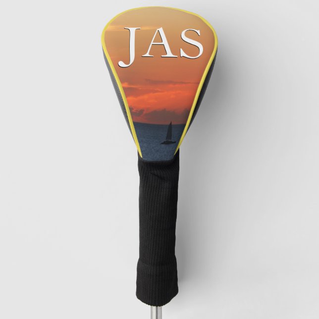 Funda Para Palo De Golf Nubes de atardecer y navegación marítima (Anverso)