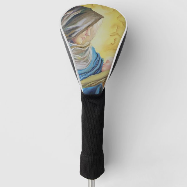Funda Para Palo De Golf Nuestra Señora del Silencio agarrando al bebé Jesú (Anverso)