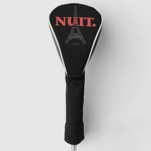 Funda Para Palo De Golf Nuit Nuit Noche Noche Palabras Francesas París Tor