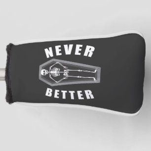Funda Para Palo De Golf Nunca Mejor Muerto Por Dentro Esqueleto Halloween