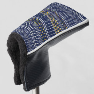 Funda Para Palo De Golf objetos azules del geo
