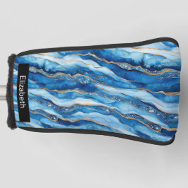 Funda Para Palo De Golf Ocean Jeweled Agate Personalized