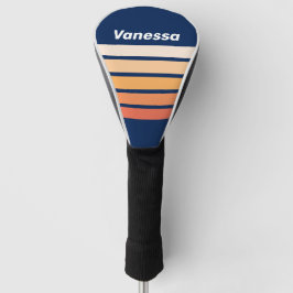 Funda Para Palo De Golf Ocean Sun Fall Across Striping with Name
