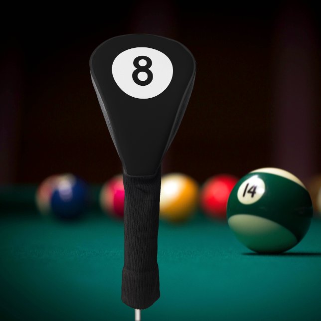 Funda Para Palo De Golf Ocho bolas (8 Ball Golf Head Cover)
