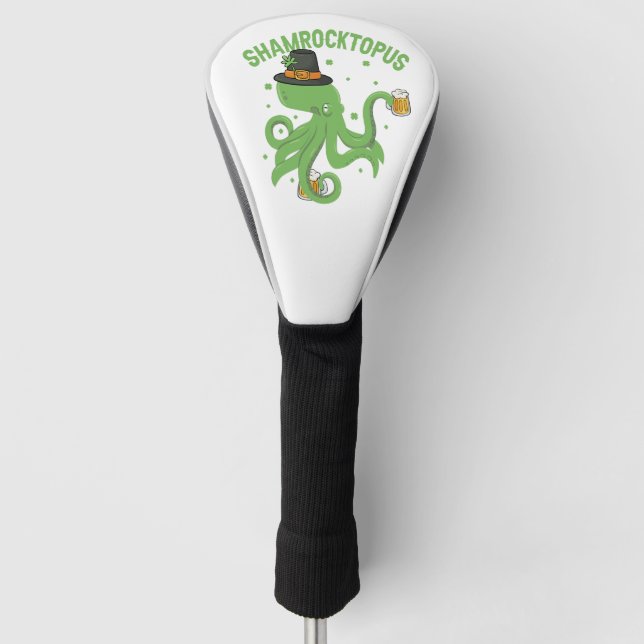 Funda Para Palo De Golf Octopus St Patricks Day Shamrocktopus Leprechaun (Anverso)