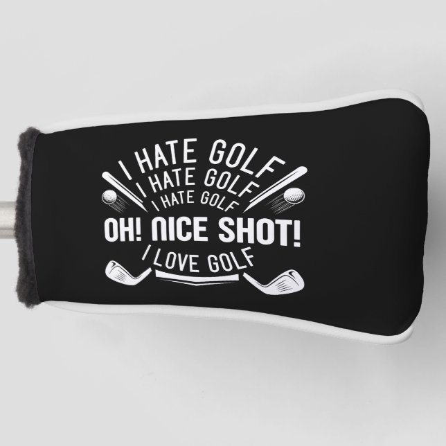 Funda Para Palo De Golf Odio el golf (Anverso)