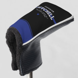 Funda Para Palo De Golf Oficial de Policía Personalizado Línea Azul Delgad
