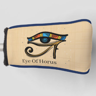 Funda Para Palo De Golf Ojo de Horus sobre papiro, jeroglíficos egipcios