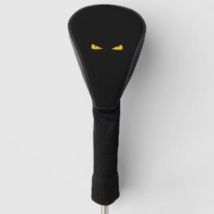 Funda Para Palo De Golf ojos amarillos de gato asustado