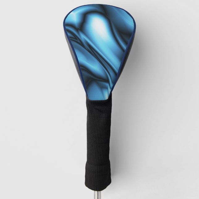 Funda Para Palo De Golf Ola de seda azul (Anverso)