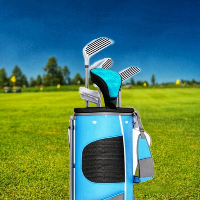 Funda Para Palo De Golf Ola De Turquesa (The ocean-like style and color, makes this Wave Of Turquoise Golf Cover, a standout!)