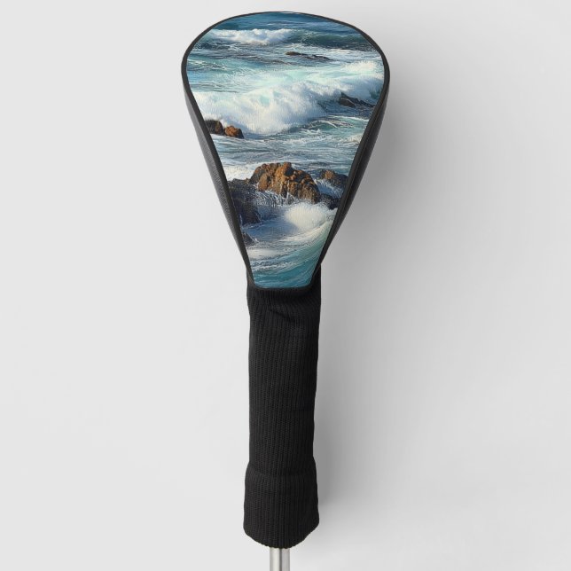 Funda Para Palo De Golf Olas del Océano Pacífico (Anverso)