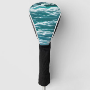 Funda Para Palo De Golf Olas turbulentas de color turquesa