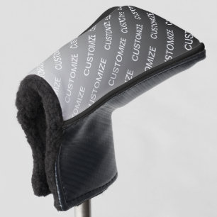 Funda Para Palo De Golf Ombre de color variable y patrón de texto