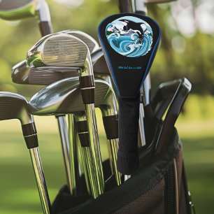 Funda Para Palo De Golf Orca Majestuosa Ballena Asesina Olas Azules Océano