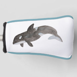 Funda Para Palo De Golf Orca marina marina animal asesina ballena