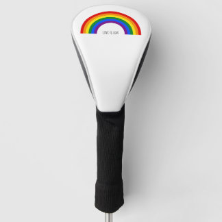 Funda Para Palo De Golf Orgullo Gay de Arcoíris. El amor es amor.