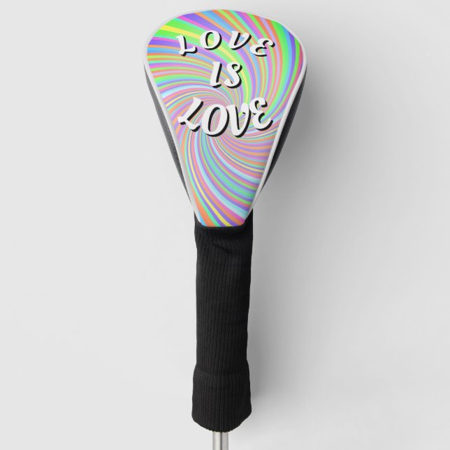 Funda Para Palo De Golf Orgullo Love Is Love (Anverso)