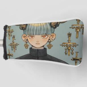 Funda Para Palo De Golf Ornate Steampunk Fantasy Anime Chica