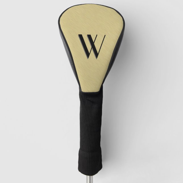 Funda Para Palo De Golf Oro cepillado suave (Anverso)