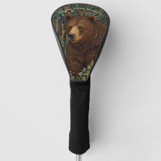 Funda Para Palo De Golf Oso castaño retro ruso