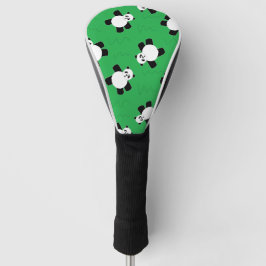 Funda Para Palo De Golf Oso panda tendido sobre la hierba