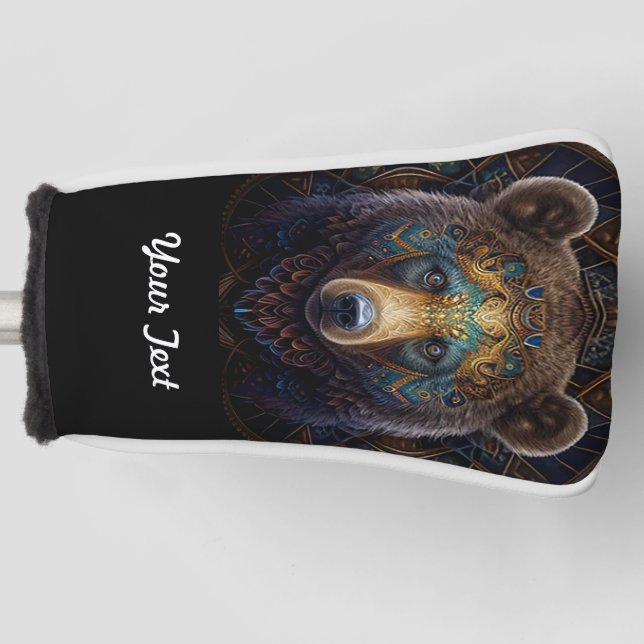 Funda Para Palo De Golf Oso tribal (Anverso)