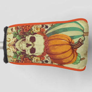 Funda Para Palo De Golf Otoño/otoño/Halloween/calabaza/esqueleto