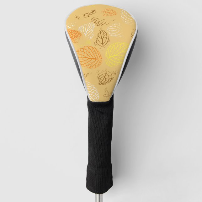 Funda Para Palo De Golf Otoño, patrón de hojas 4 (Anverso)