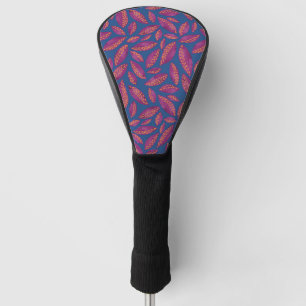 Funda Para Palo De Golf Otoño Sale Cubierta Azul Púrpura de Cabeza de Golf