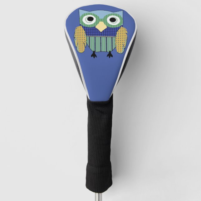 Funda Para Palo De Golf Owl Poker Face (Anverso)
