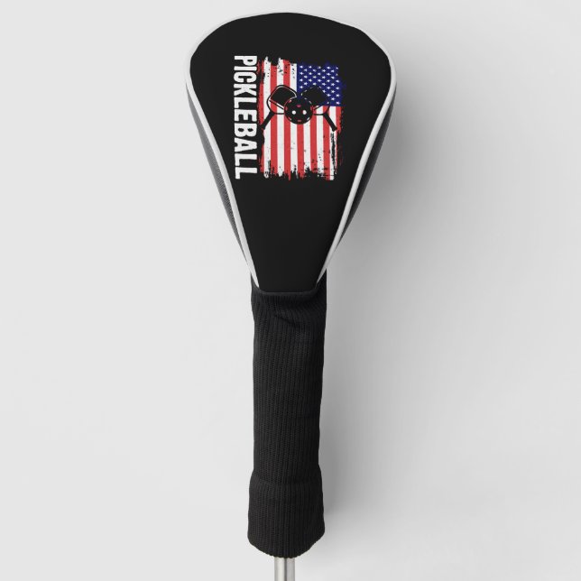 Funda Para Palo De Golf Paddle de la bandera estadounidense de la pelota d (Anverso)