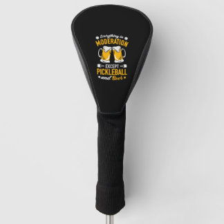 Funda Para Palo De Golf Paddleball Tennis - Badminton Pickleball and Beer