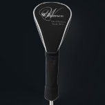 Funda Para Palo De Golf Padre Del Regalo Groom Elegante Monograma Moderno<br><div class="desc">Regalos De Boda Padre Del Regalo De Groom Elegante Monograma Moderno Tapa De Cabeza De Golf. Haga clic en personalizar esta plantilla para personalizar con el apellido de monograma Inicial, el nombre y la fecha de boda rápida y fácilmente. El Padre del Regalo Groom Elegante Monograma Moderno de la cubierta...</div>