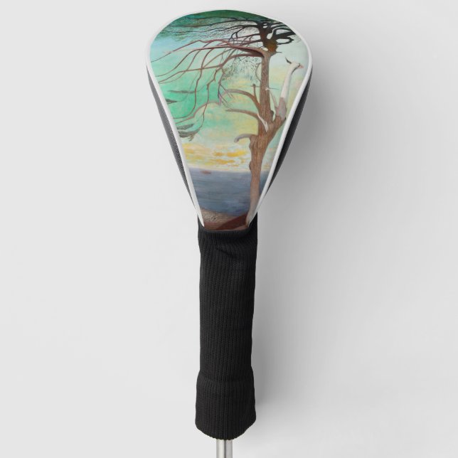 Funda Para Palo De Golf Paintaje paisajístico del árbol del cedro solitari (Anverso)