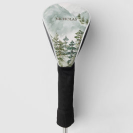 Funda Para Palo De Golf Paisaje acuático de las montañas forestales