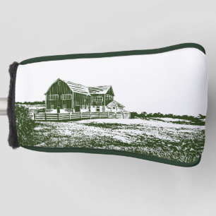 Funda Para Palo De Golf Paisaje campestre estilo madera casa de campo
