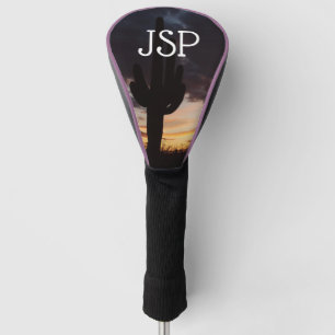 Funda Para Palo De Golf Paisaje del desierto Saguaro Sunset III Arizona