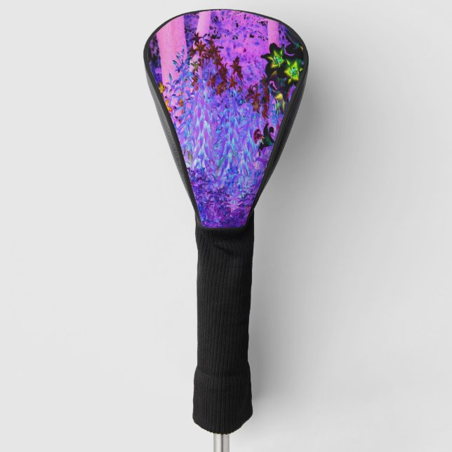 Funda Para Palo De Golf Paisaje del jardín Spooky Black and Crimson Lily (Anverso)