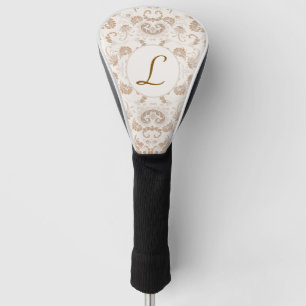 Funda Para Palo De Golf Paisley en la estética beige moderna Tan Brown Ini
