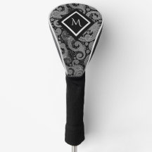 Paisley monocromática con inicial