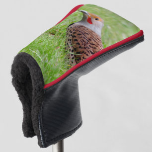Funda Para Palo De Golf Pájaro carpintero norteño deslumbrante forrajeando