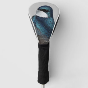 Funda Para Palo De Golf Pájaro Tragado de Árbol guapo en un cable