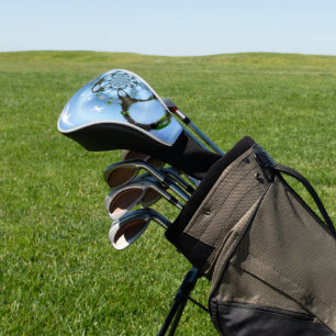 Funda Para Palo De Golf Pájaros abstractos cielo azul