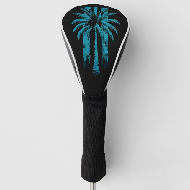 Funda Para Palo De Golf Palm Tree de vacaciones tropicales de verano de Ha (Anverso)
